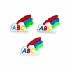 Aplique Emborrachado arco íris abc Escolar 4x2cm