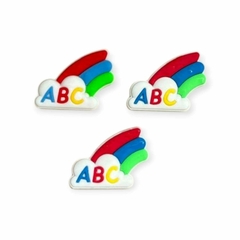 Aplique Emborrachado arco íris abc Escolar 4x2cm