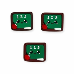 Aplique Emborrachado Escolar lousa verde 3x2cm