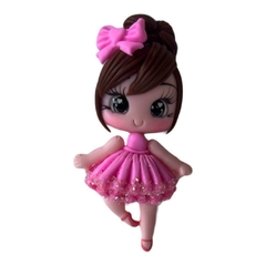 Aplique Biscuit menina Bailarina 6X4CM