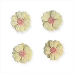 Florzinha de Crochê com Miolo 3cm uni - comprar online
