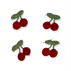CEREJA DE CROCHE VERMELHA 1.6X8CM UNI - comprar online