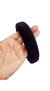 Tiara de veludo acolchoada 17x33 PRETO