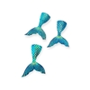 Aplique de Resina Calda de Sereia Azul 3x 2cm