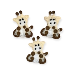 Aplique de Crochê Girafa 6x6cm