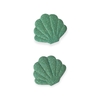 Aplique Concha Verde com glitter 4x4cm