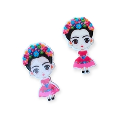 Aplique Acrílico Frida 4x2cm