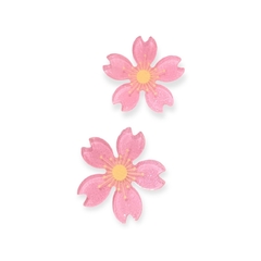Aplique Flor de Acrílico Rosa bb 4x4cm -