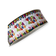 FITA ESTAMPADA 38MM ESCOLARES VOLTA ÀS AULAS (1 METRO)