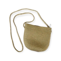 BOLSA DE RAFIA - QUADRADA / INFANTIL BEGE