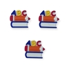APLIQUE EMBORRACHADO ESCOLAR LAPIS LARANJA ABC 3X3CM