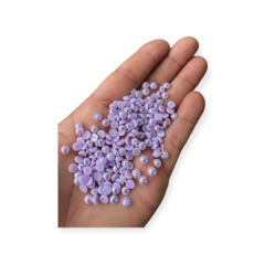 Miçanga Meia Perola Irisada Lilás 5mm 15 gramas