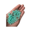Miçanga Meia Perola Irisada Verde bb 5mm 15 gramas