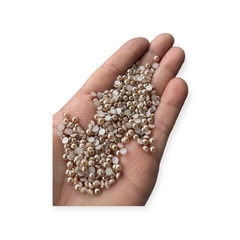 Miçanga Meia Perola Nude 4mm 15 gramas