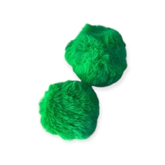 Pompom pelo alto 5 cm Verde Bandeira - 1 Unidade