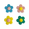 APLIQUE EMBORRACHADO YAMA - FLOR LISA 3,5 COM PACOTE SORTIDO 4 UNIDADES