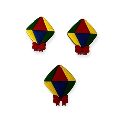 Aplique Emborrachado Balão Colorido 3x3,5cm - comprar online