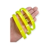 Tiaras de Silicones 10 mm Amarelo Neon uni