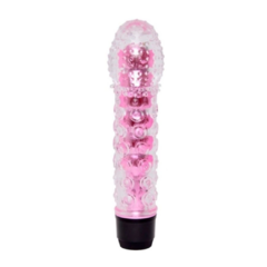 Vibrador com Capa Texturizada em Jelly Removível Multivelocidade - SEXIT