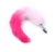 Plug Anal de Metal com Rabo Rosa Claro e Pink Tamanho: P