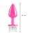 Plug Anal ABS Rose com Led Pequeno Colors Delicius - SEXIT