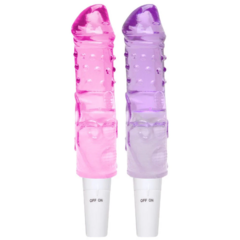 Vibrador Bastão em Jelly com Estimulador Sexy Import