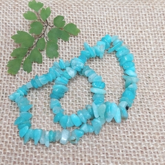 Pulseira de Cascalho de Amazonita