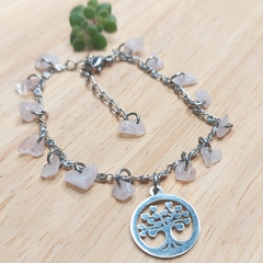 Pulseira de Quartzo Rosa - comprar online