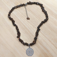 Choker de Cascalho de Bronzita