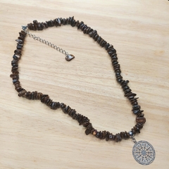Choker de Cascalho de Bronzita - comprar online