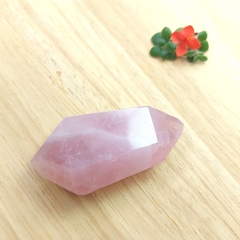 Cristal Biterminado de Quartzo Rosa - comprar online