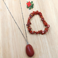 Conjunto de Jaspe Vermelha - comprar online