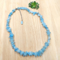 Choker de Água Marinha