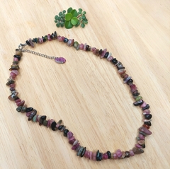 Choker de Cascalho de Turmalina Melancia - comprar online