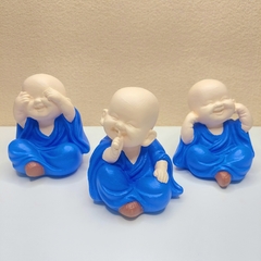Trio De Budas Da Sabedoria Azul