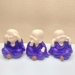 Trio De Budas Da Sabedoria Roxo - comprar online