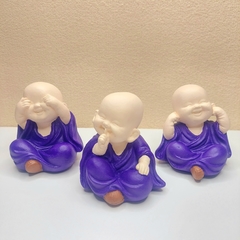 Trio De Budas Da Sabedoria Roxo