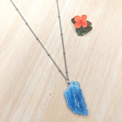 Colar de Cianita Azul Bruta