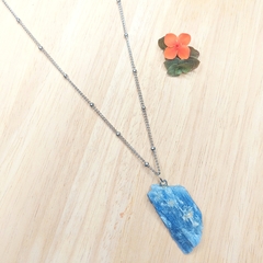 Colar de Cianita Azul Bruta - loja online
