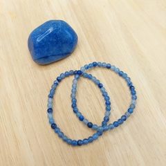 Pulseira de Esfera Mini de Quartzo Azul