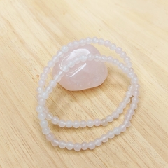 Pulseira de Esfera Mini de Quartzo Rosa - comprar online
