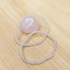 Pulseira de Esfera Mini de Quartzo Rosa na internet