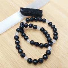 Pulseira de Turmalina Negra e Selenita na internet