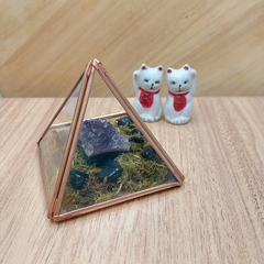 Terrário Místico de Mini Drusa de Ametista - Despertar Ateliê