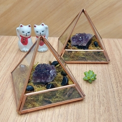 Terrário Místico de Mini Drusa de Ametista