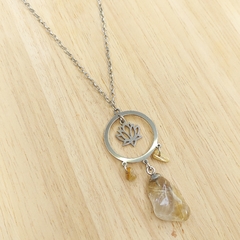 Colar de Quartzo Rutilado com Pingente - comprar online