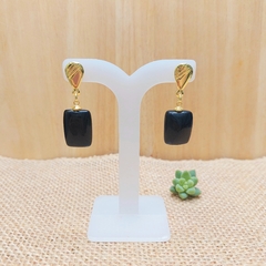 Brinco De Obsidiana Negra