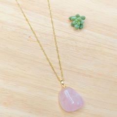 Colar De Quartzo Rosa - comprar online