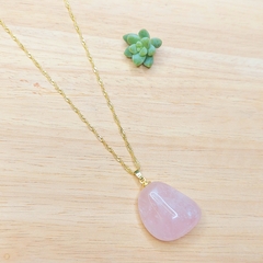 Colar De Quartzo Rosa - loja online