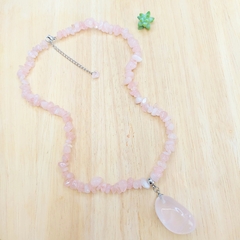 Imagem do Choker De Quartzo Rosa